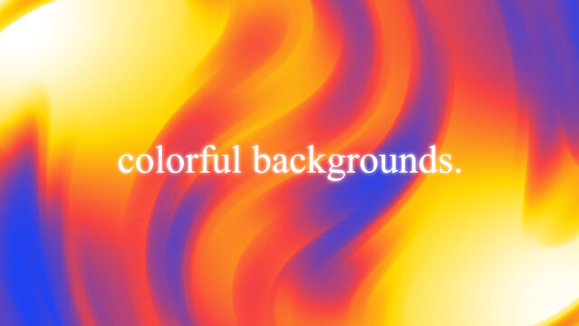 Colorful Swirly Background Title