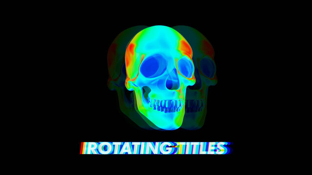 Color Split RGB Rotating Titles