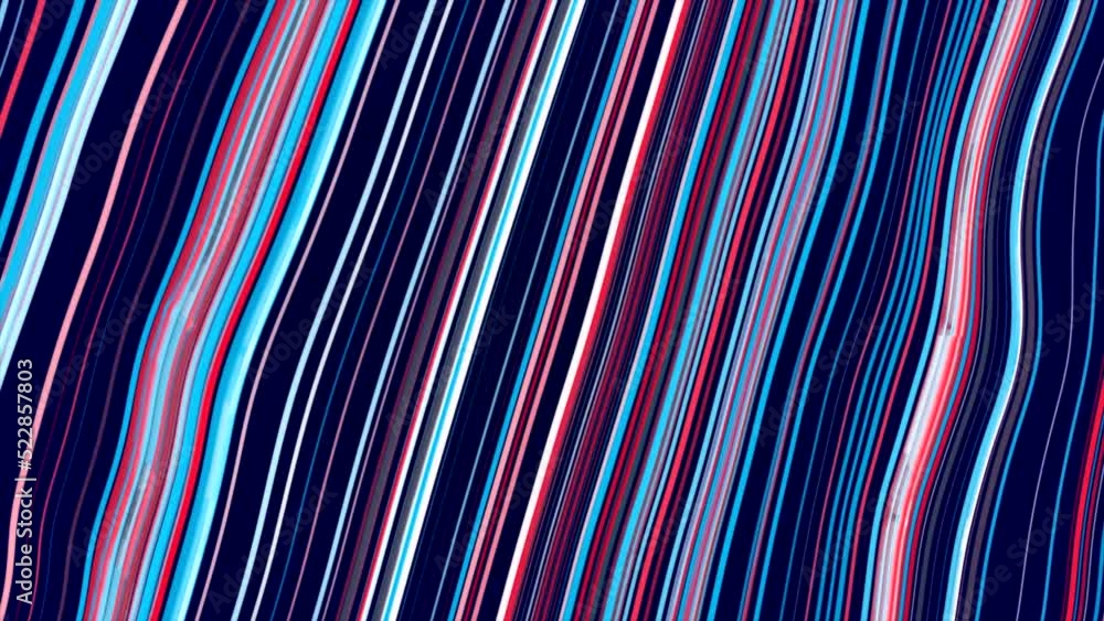 Poster moving colorful fabric of parallel lines. motion. abstract wavy motion of striped canvas.