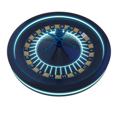 Casino Roulette Design Element Composition 3D Rendering