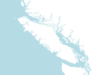 Map of Vancouver island - 522860898