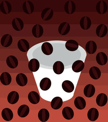 Simple gradient background of coffee, grain, brown, coffee, brick, dark red for products, advertising, postcards, presentations, chat dialog box, online chat survey to illustrate reactions. 
