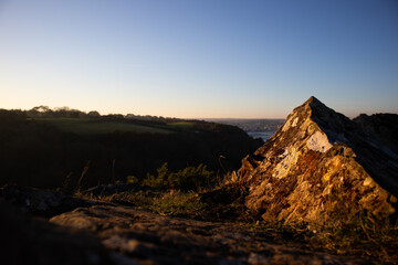 Breizh landscape and sunset