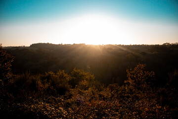 Breizh landscape and sunset