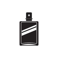 perfume bottle icon logo vector design template