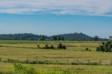 The Round Tops on a Hot Summer Morning, Gettysburg National Military Park, Pennsylvania, USA