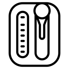 Gear selector shift stick - outline icon