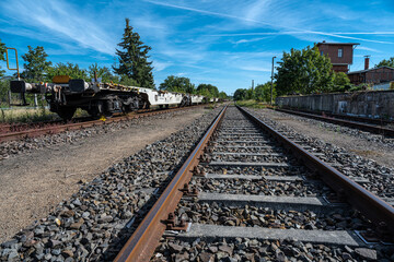 Railroad Tracks in Mecklenburg-Vorpommern, Germany