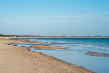 Obraz premium Ostsee, Rügen, Blick auf Strand im Winter, bei Breege