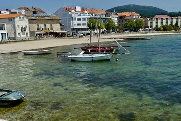 Barcos en la ría de Arousa, Galicia