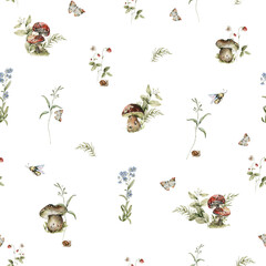 seamless pattern with insects © 60seconds