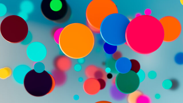 ILUSTRACION FONDO DE PANTALLA CIRCULOS ALEATOREOS 