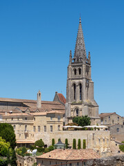 Fototapeta na wymiar Panoramic view of Saint Emilion near Bordeaux in France