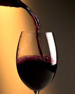 Taça de vinho tinto 