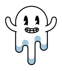 ghost cartoon old school