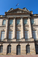 Alsace - Strasbourg - Tympan et colonnes de l'ancien Palais des Rohan