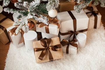 Fototapeta na wymiar christmas gift boxes