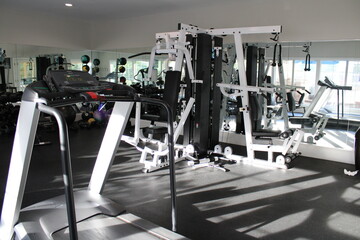Fototapeta na wymiar Gym Fitness Health Workout Room
