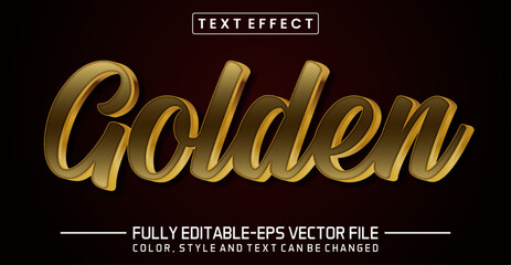 Golden Editable text effect - Golden text style theme.