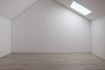 Illustration 3D rendering large luxury modern bright interiors Living room mockup computer digitally generated image