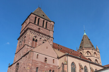 Fototapeta na wymiar Alsace - Bas-Rhin - Strasbourg - L'église-halle Saint-Thomas