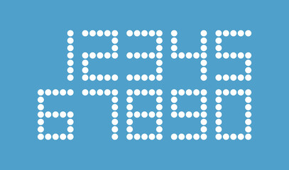 Fototapeta premium Numbers set vector, modern design.