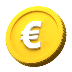 euro coin 3d illustration