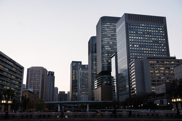 Obraz premium 大川の風景