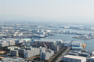Fototapeta na wymiar 大阪港の景色