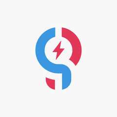 The bulb symbol and a small additional electrical symbol. Be a unique and simple symbol. The logo is suitable for consulting, technology business companies.