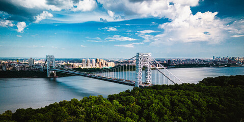 Aerial of Fort Lee New Jersey 
