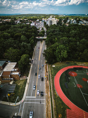 Aerial of Fort Lee New Jersey 
