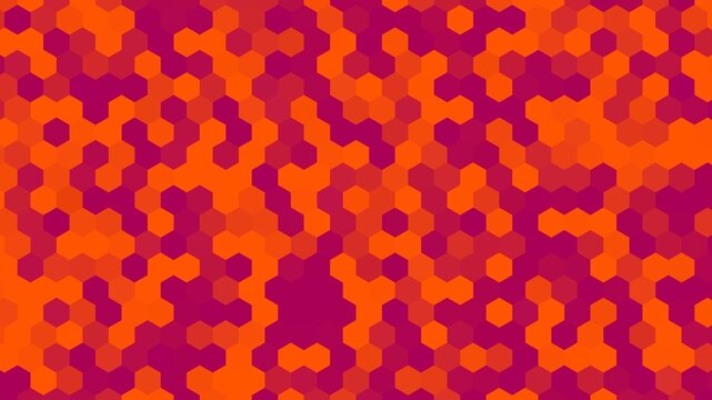 Futuristic and modern orange hex pixel background. Hex pixel pattern background. Suitable for presentation, template, poster, backdrop, book cover, flyer, social media, backdrop, etc.