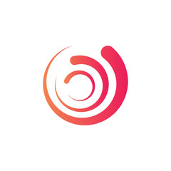 Transformation logo abstract creative idea icon