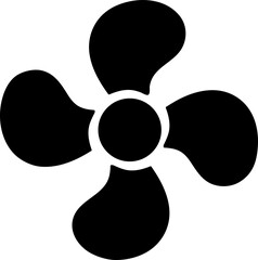Fan icon on white background. Vector illustration..eps