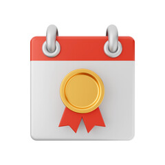Calendar event date day 3d icon illustration