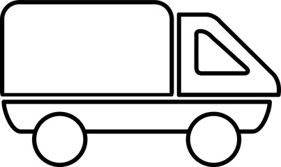 Delivery Truck line icon. Vector illustration on white background..eps