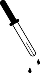 eyedropper icon illustration on white background..eps