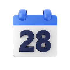 Calendar event date day 3d icon illustration