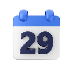Calendar event date day 3d icon illustration