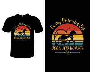 Horse Vector T-Shirt Design Template