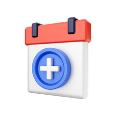 Fototapeta premium Calendar event date day 3d icon illustration