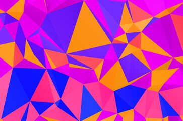 Geometric design for business presentations or web. Colorful swirl rainbow polygon background or frame. Abstract Rectangle