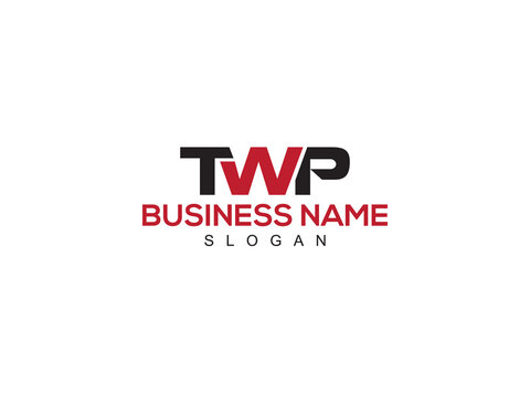 Colorful TWP Logo Icon, Letter TW t w p Logo Image Vector Art With Premium Three Letter Design For Business