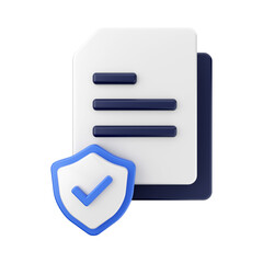 folder and file 3d icon illustration