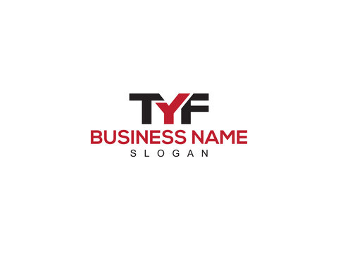 Stylish TYF Logo Letter Vector Icon Design, Creative TY Logo Design For Business
