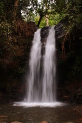 Fototapeta premium 2 waterfalls in the middle of the forest