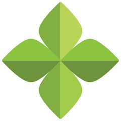 Flower symbol. Simple flower element.