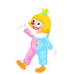 cartoon drawing of clown character