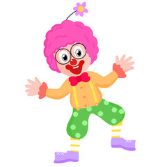 cartoon drawing of clown character